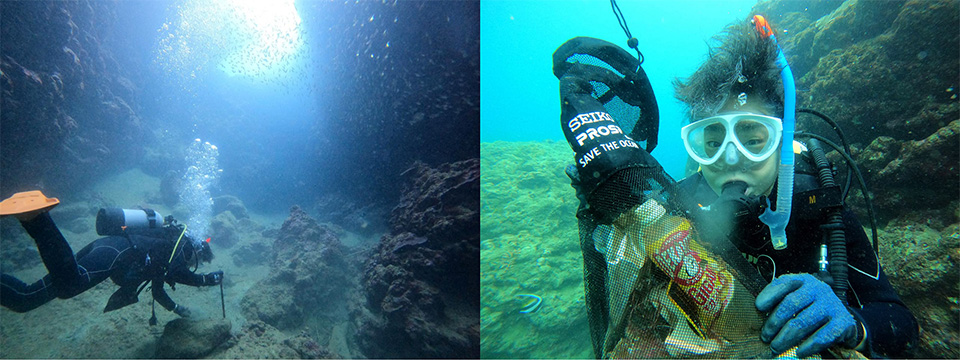 海中のゴミ拾サンクスラボ代表村上